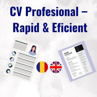 Refac CV-uri profesionale – Rapid & Eficient