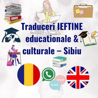 Traduceri ieftine Sibiu educationale & culturale