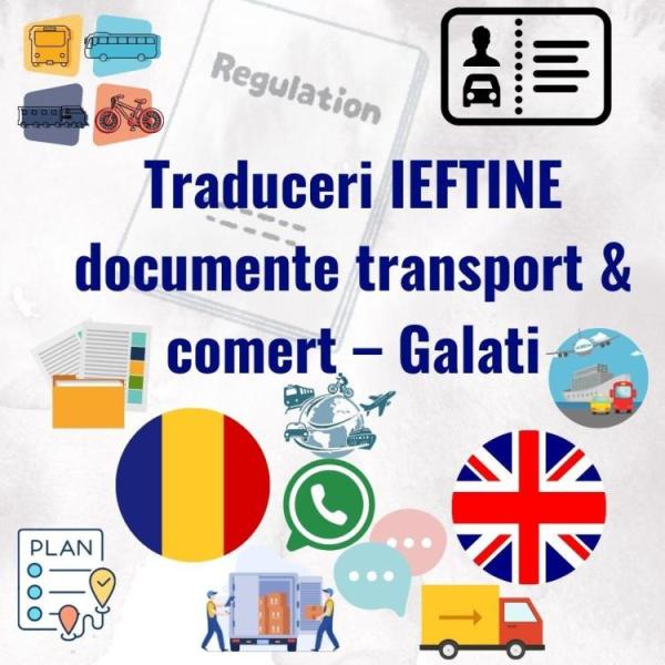 Traduceri ieftine Galati documente transport & comert - 1/3