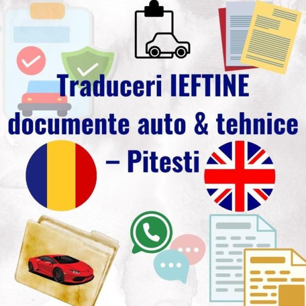 Traduceri ieftine Pitesti documente auto & tehnice - 1/3