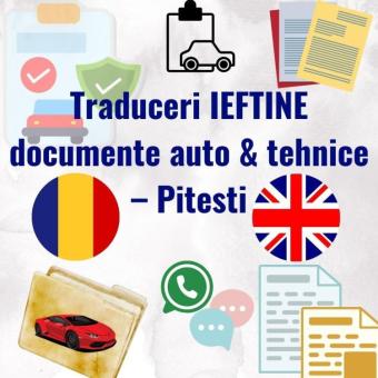 Traduceri ieftine Pitesti documente auto & tehnice
