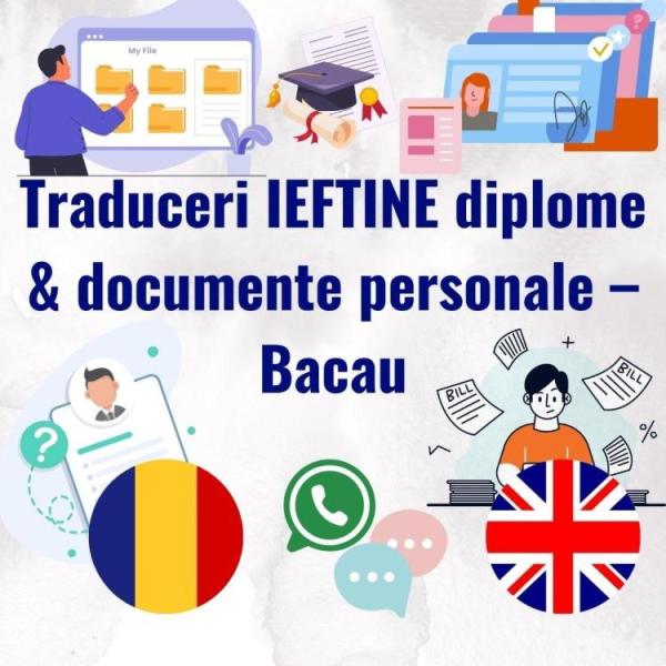 Traduceri ieftine Bacau diplome & documente personale - 1/3