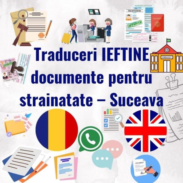 Traduceri ieftine Suceava documente pentru strainatate - 1/3